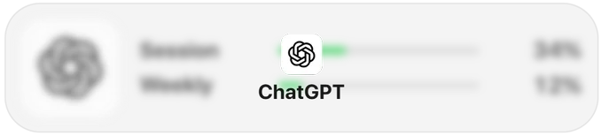 ChatGPT Usage widget