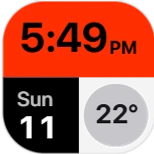 Clock & Weather widget