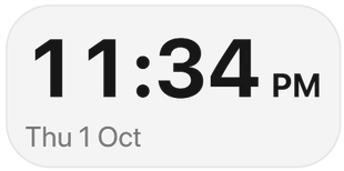 Clock widget
