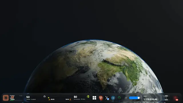 lumabar dock on a Windows desktop, setup 6