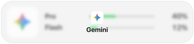 Gemini Usage widget