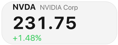 Stock widget
