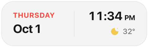 Today widget