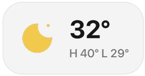 Weather widget