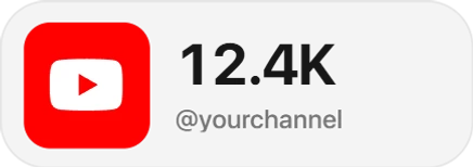 YouTube widget